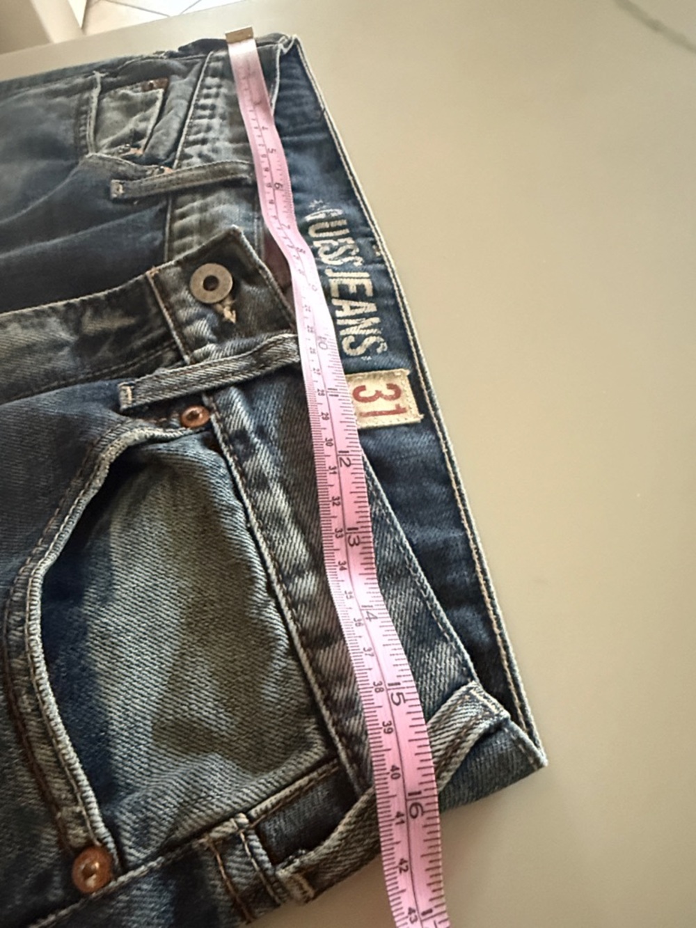 Guess Men’s Blue bootcut Straight Jeans size 31 - Picture 9 of 11